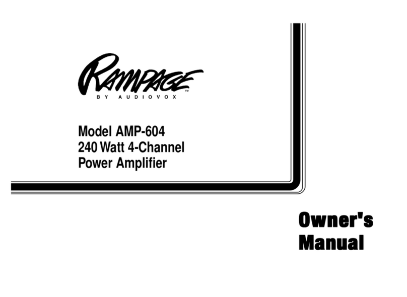 Audiovox Rampage AMP-604 User manual