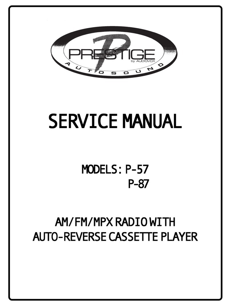Audiovox Prestige P-57 User manual