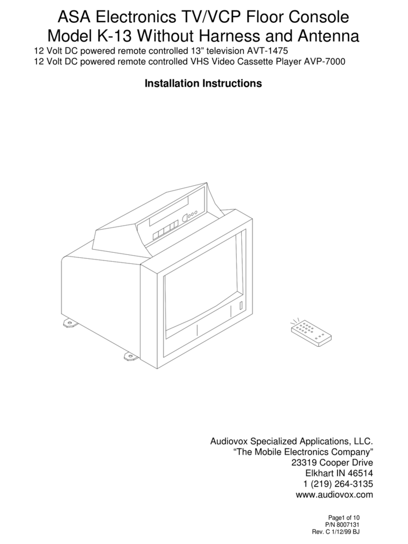 ASA Electronics K-13 User manual ASA Electronics K-13 User manual