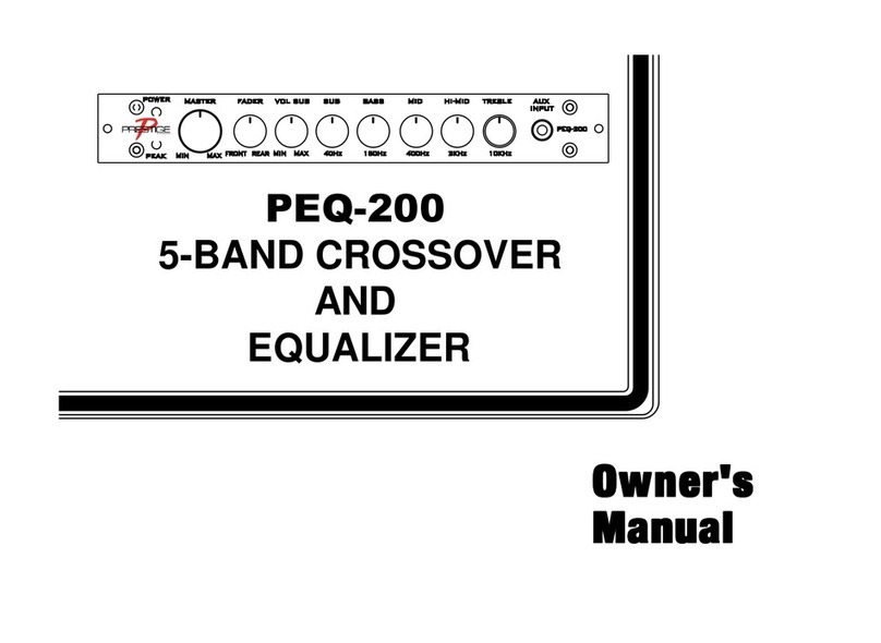 Audiovox Prestige PEQ-200 owner's manual
