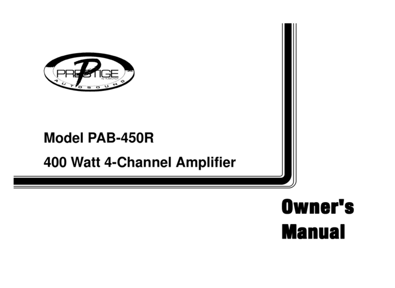 Audiovox Prestige PAB-450R owner's manual