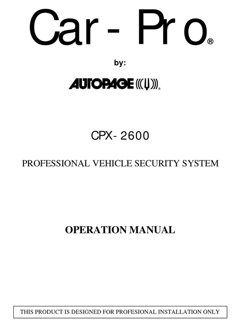 Auto Page car-Pro CPX-2600 User manual