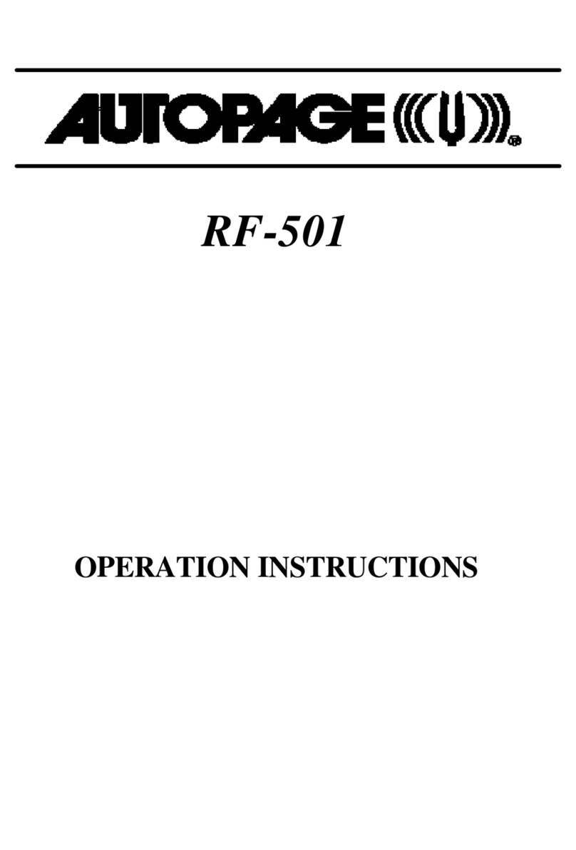 Auto Page AutoPage RF-501 User manual