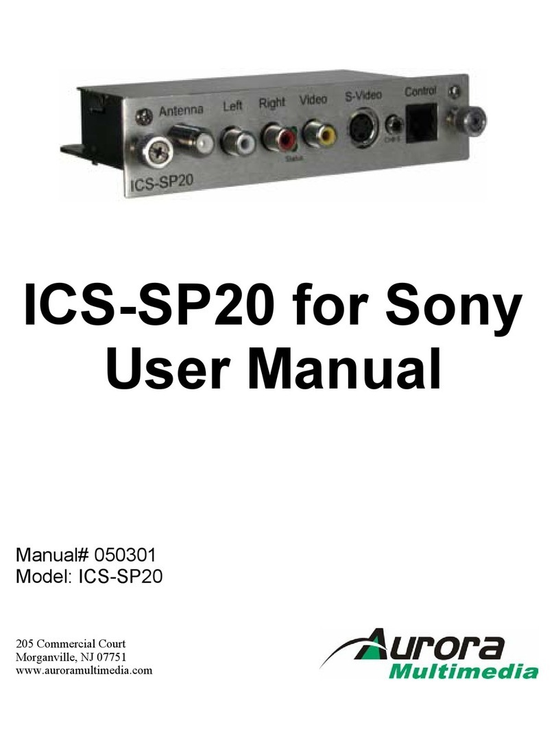 Aurora Multimedia ICS-SP20 user manual
