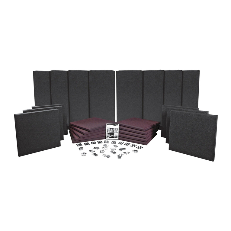 Auralex Acoustics Elite Pro Systems EPS-168T Installation guidelines Auralex Acoustics Elite Pro Systems EPS-168T Installation guidelines