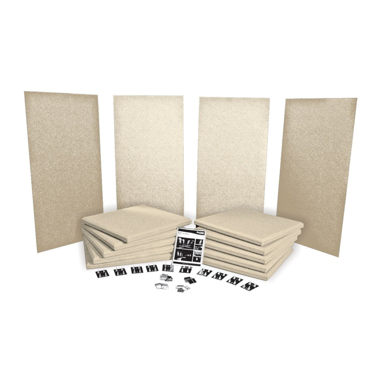 Auralex Acoustics Elite Pro System EPS-112T Installation guidelines Auralex Acoustics Elite Pro System EPS-112T Installation guidelines