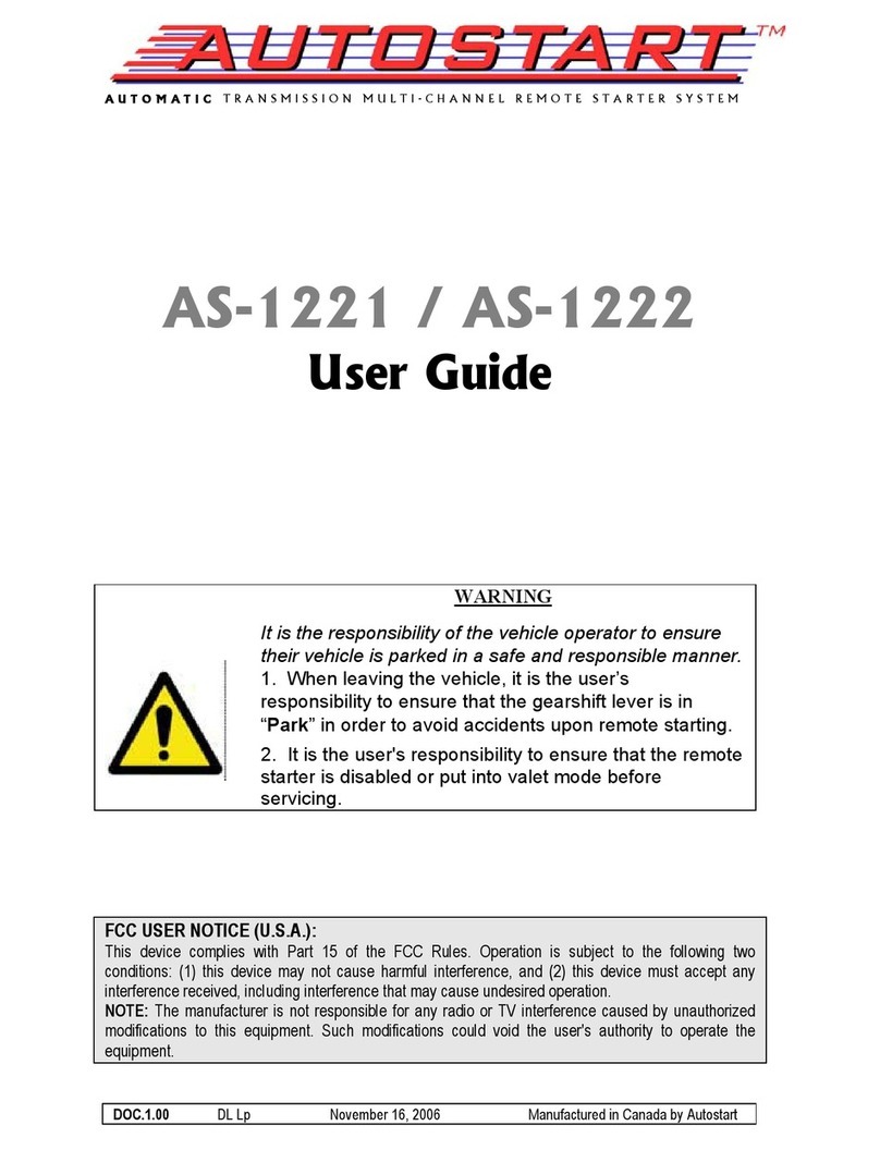 Autostart AS-1221 User manual