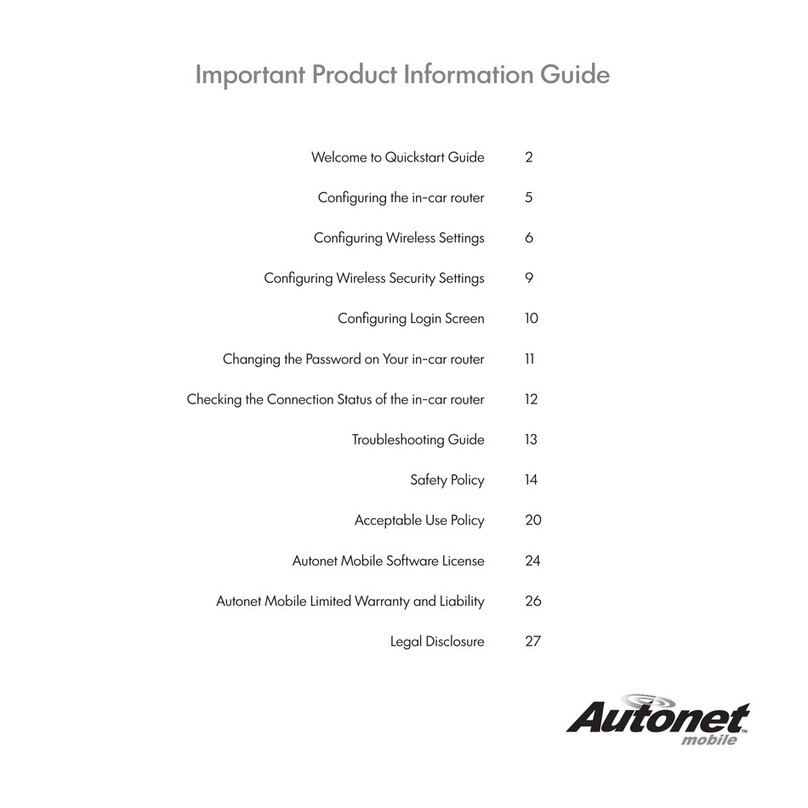 Autonet CarFi User manual