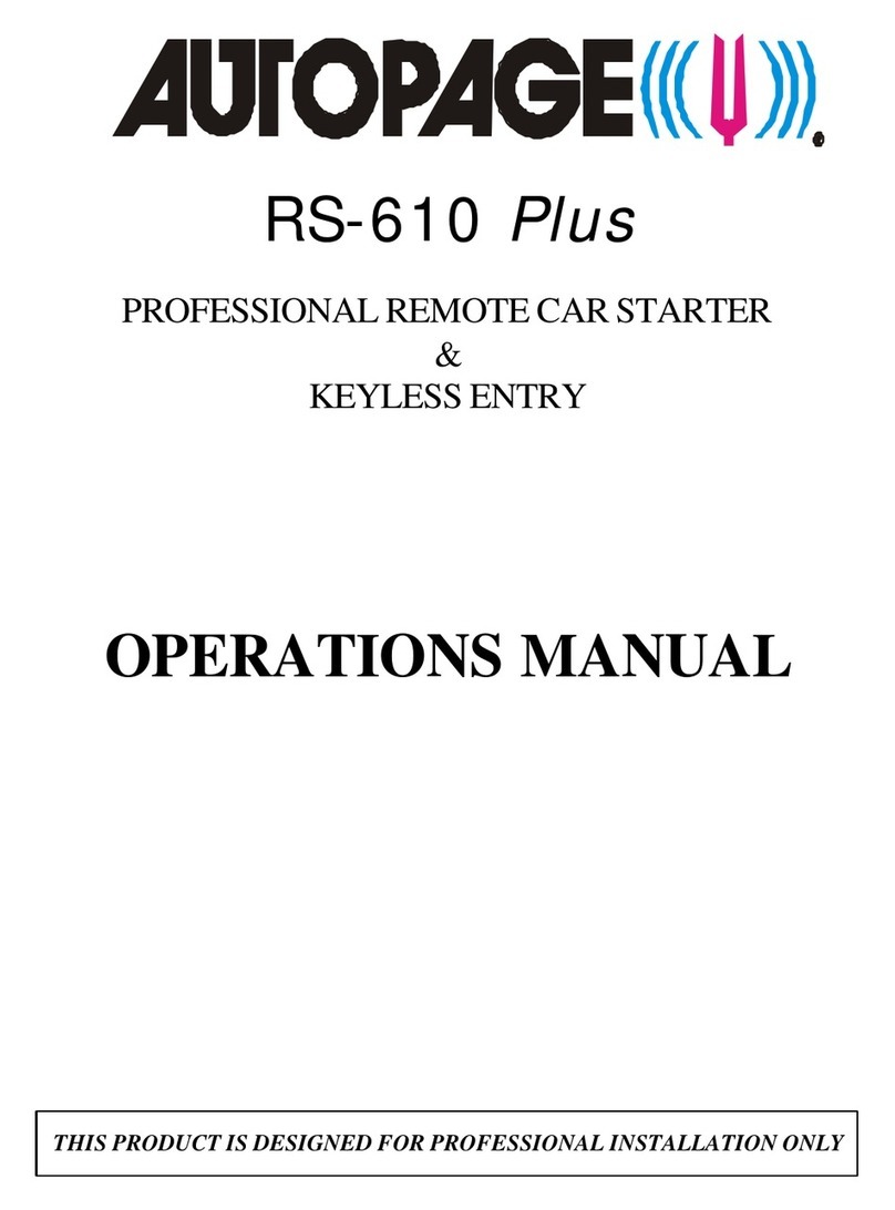 Auto Page RS-610 Operation manual
