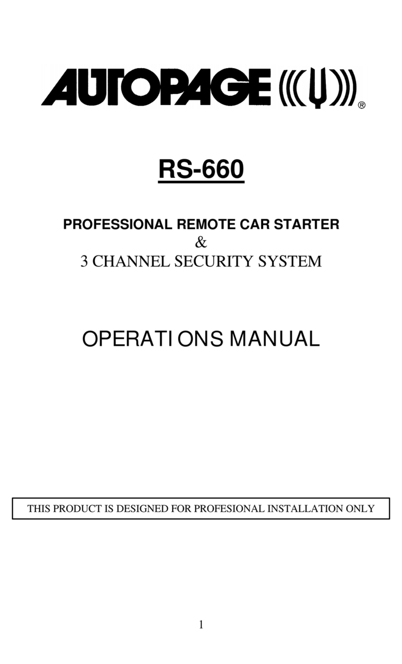 Auto Page RS-660 User manual
