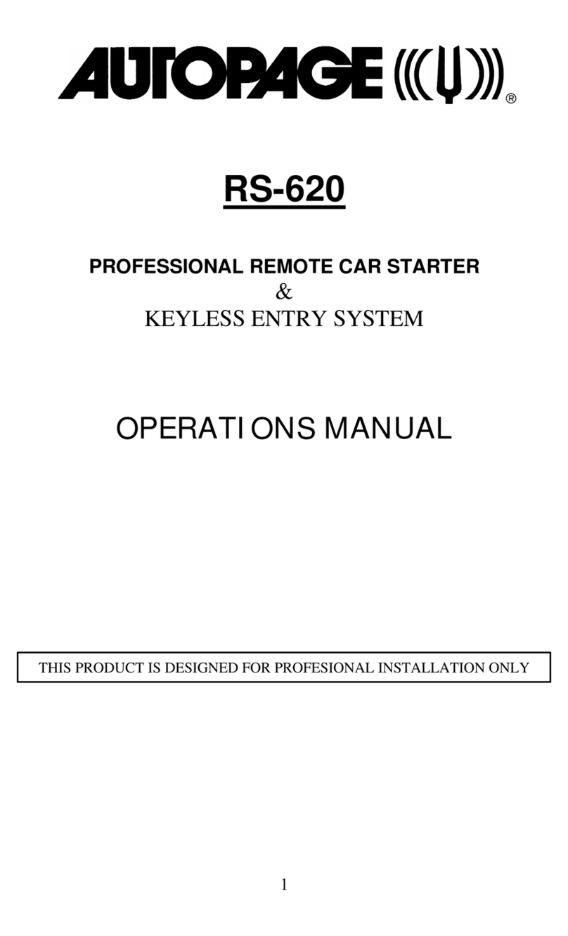Auto Page RS-620 User manual Auto Page RS-620 User manual