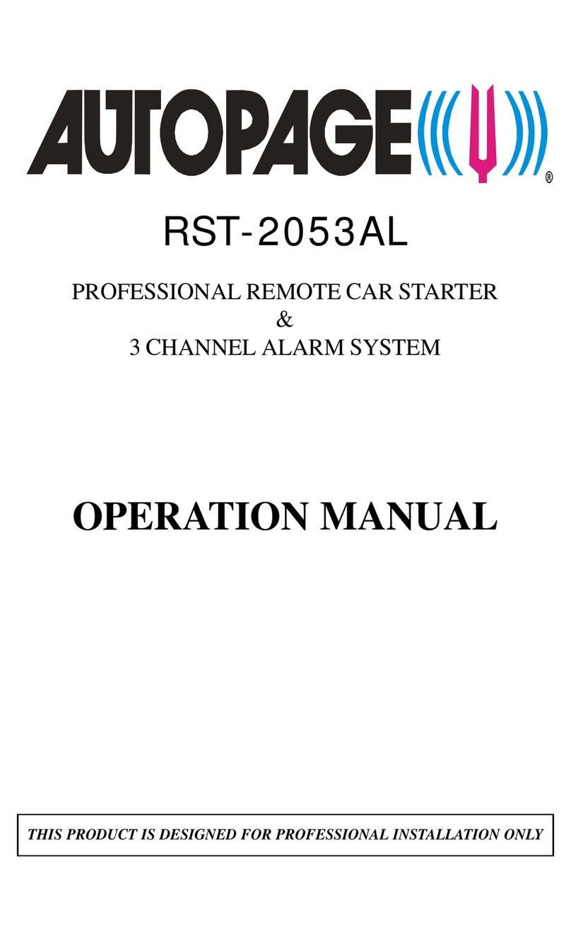 Auto Page RST-2053AL Operation manual