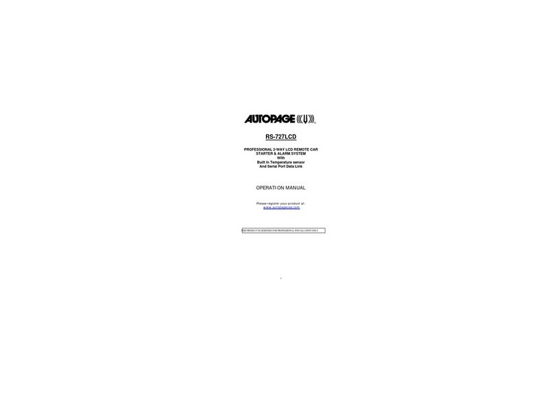 Auto Page RS-727LCD User manual