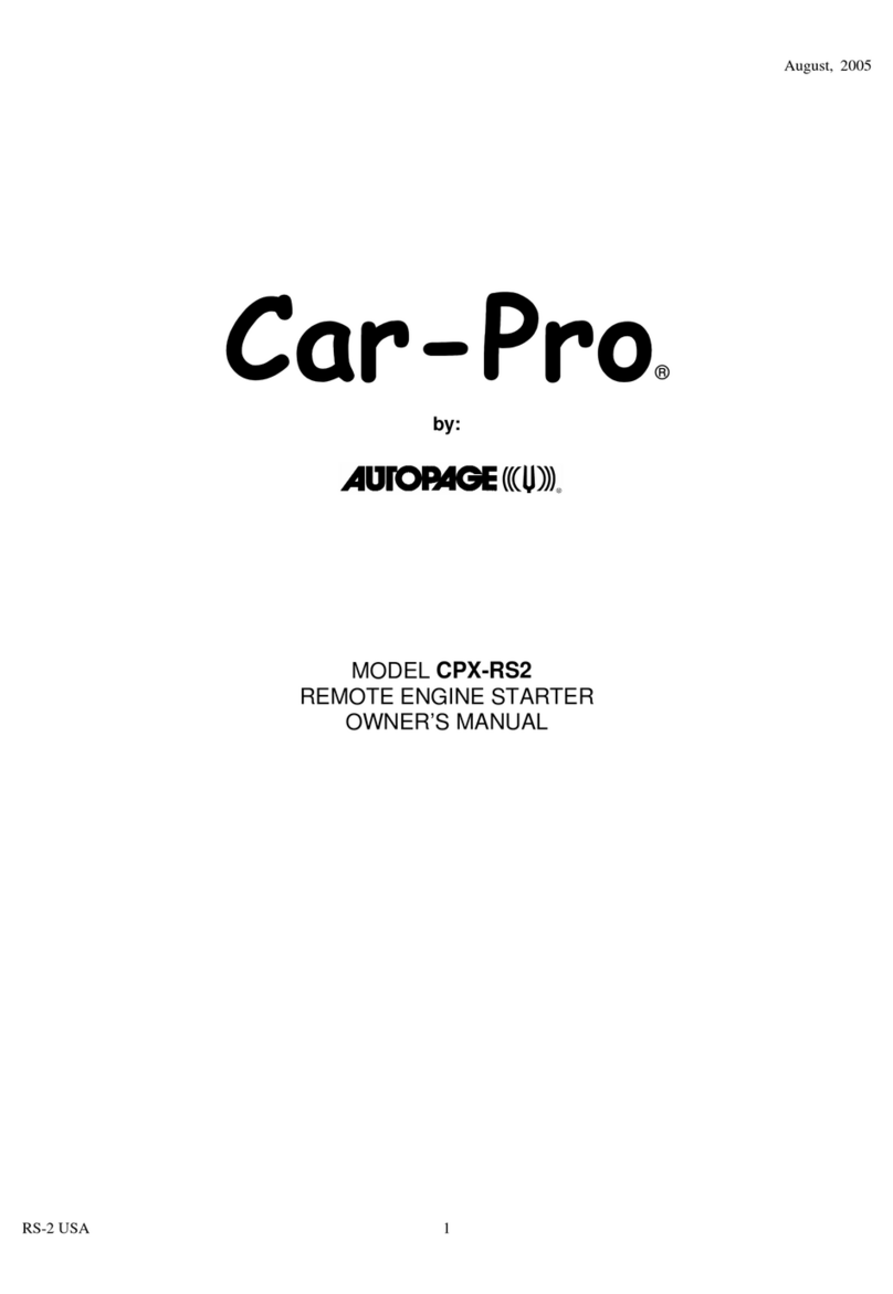 Auto Page Car-Pro CPX-RS2 owner's manual