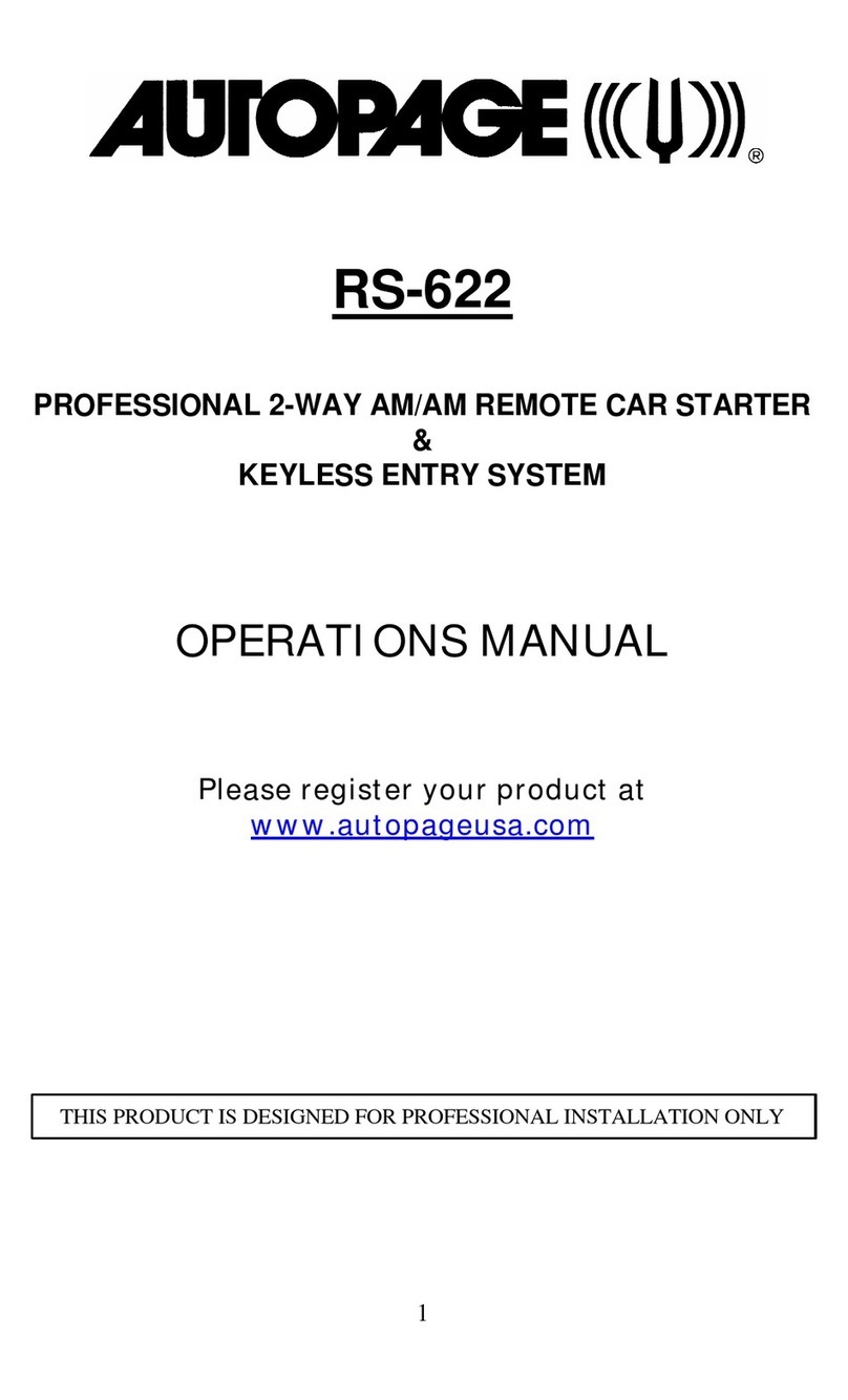 Auto Page RS-622 User manual Auto Page RS-622 User manual