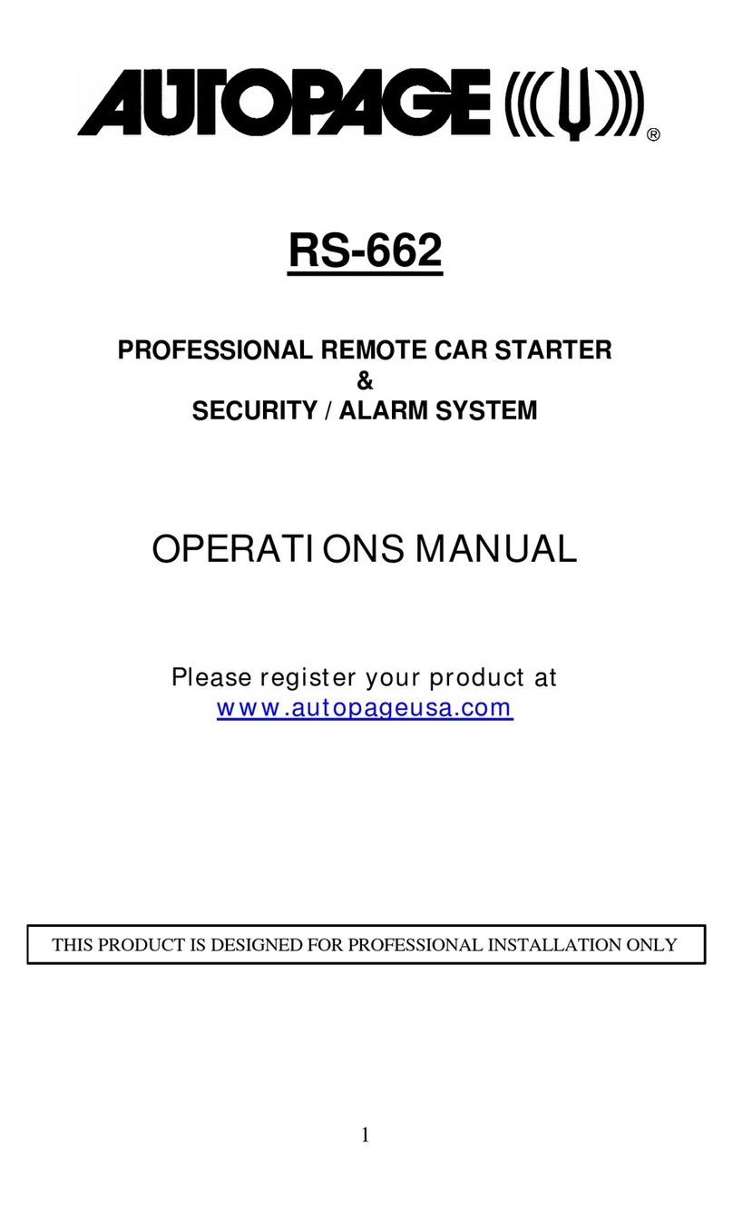 Auto Page RS-662 User manual Auto Page RS-662 User manual