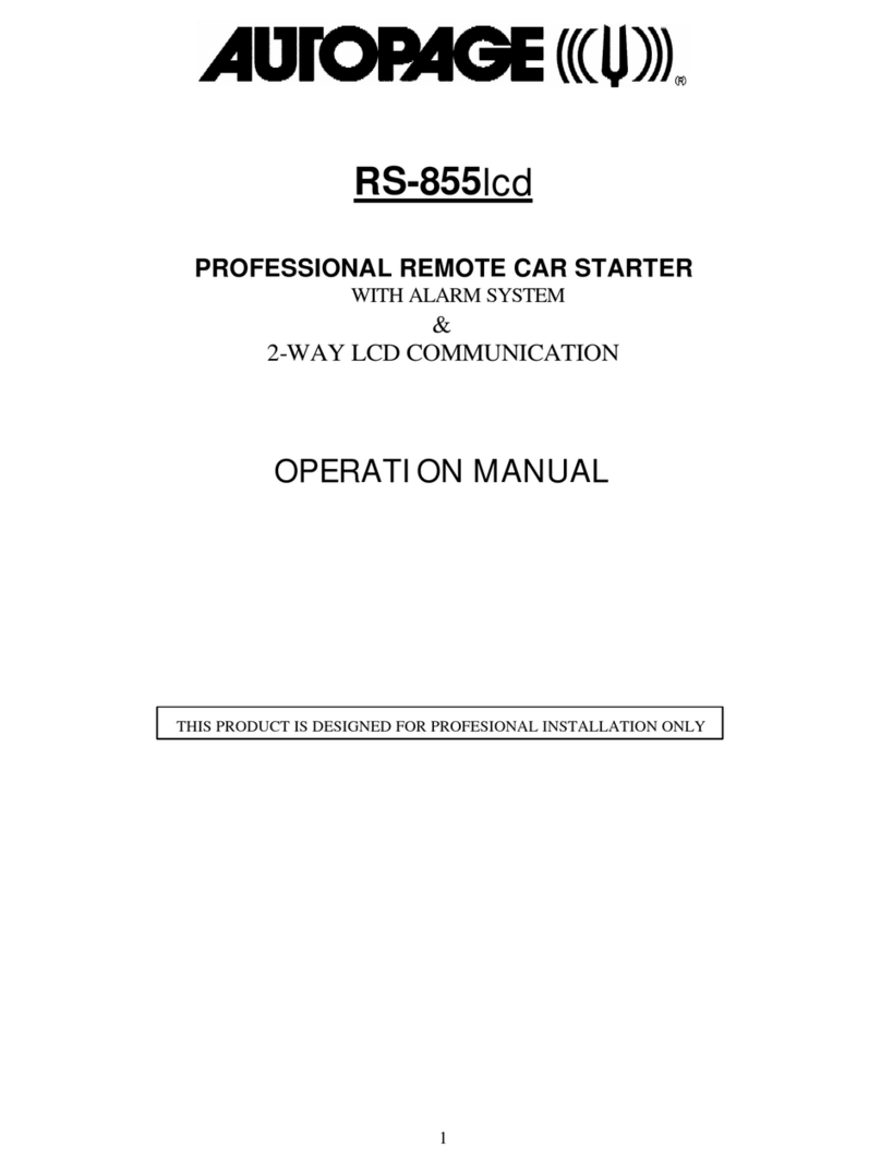 Auto Page RS-855lcd Operation manual