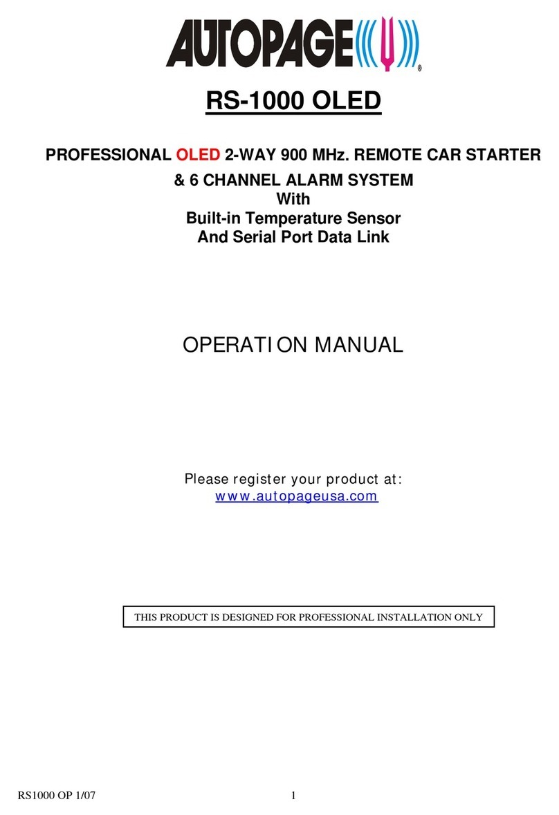 Auto Page RS-1000 OLED User manual Auto Page RS-1000 OLED User manual