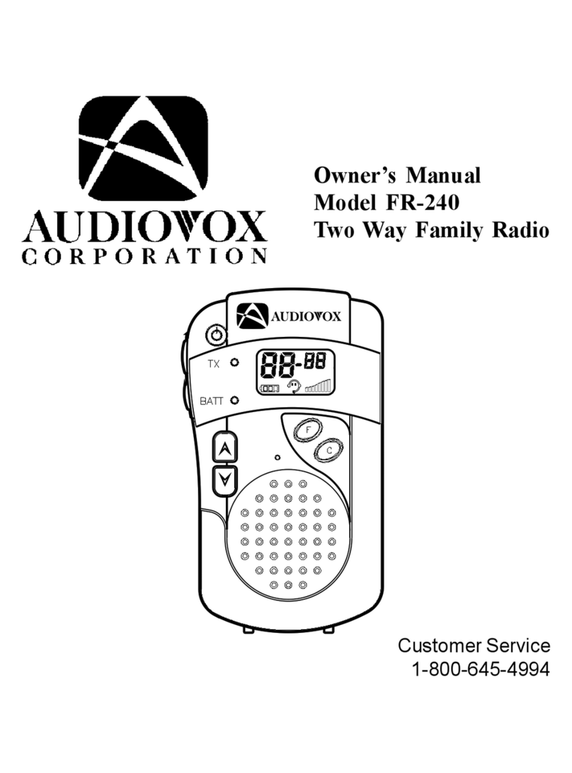 Audiovox Rampage AXT-240 owner's manual
