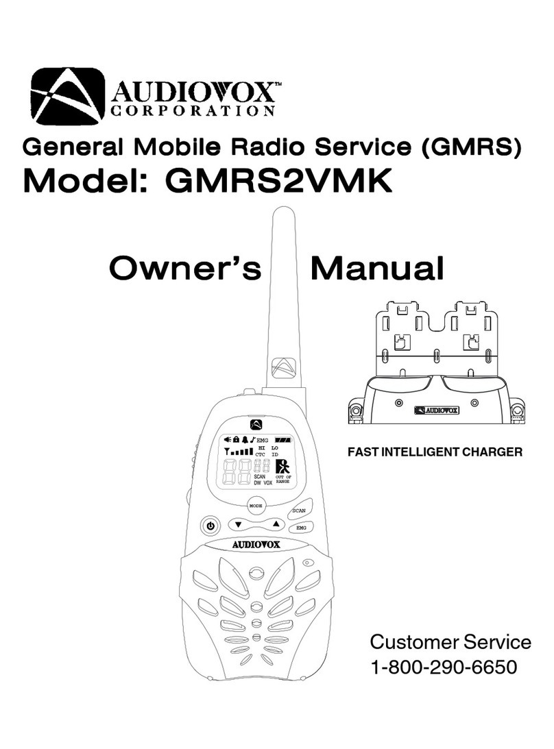 Audiovox GMRS2VMK owner's manual