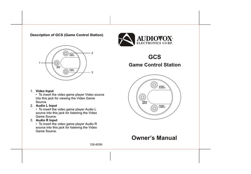 Audiovox 128-6056 owner's manual