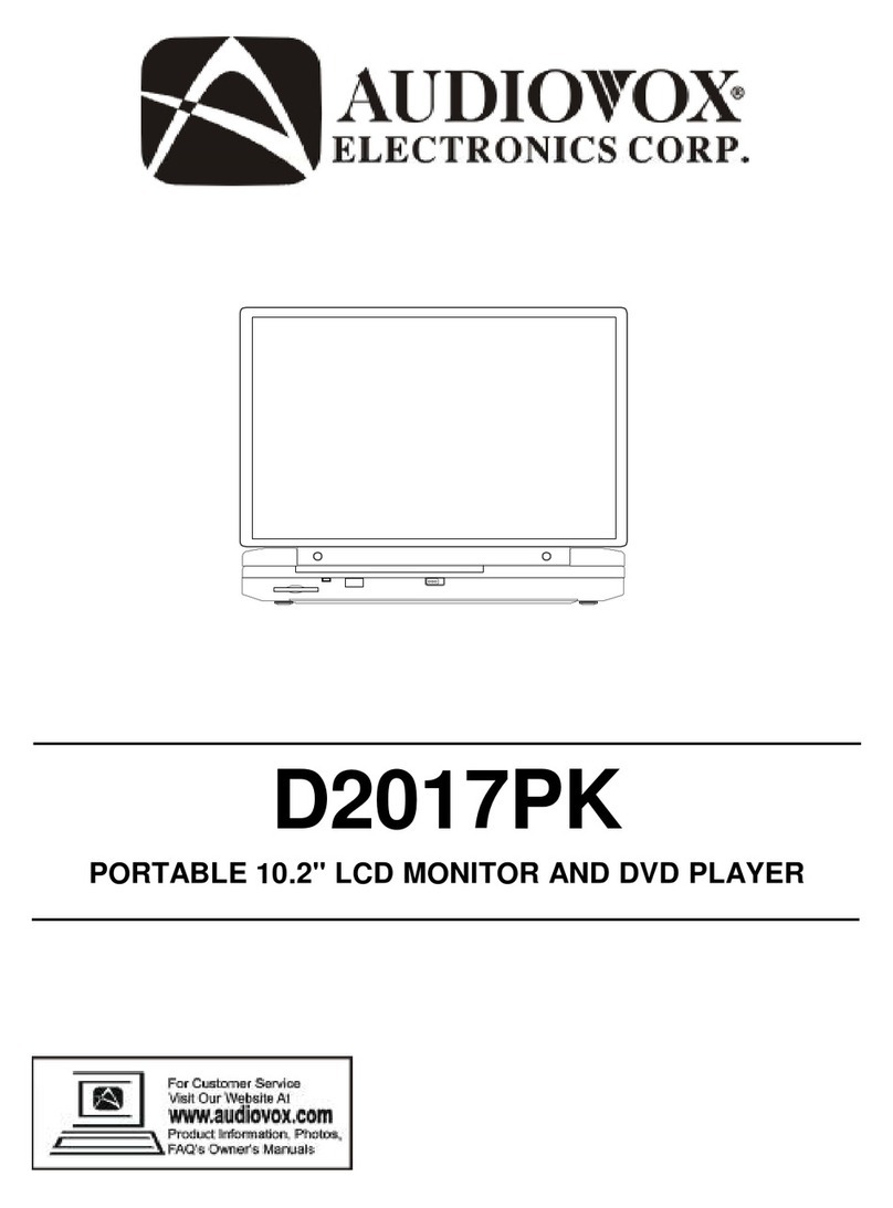 Audiovox D2017PK instruction manual