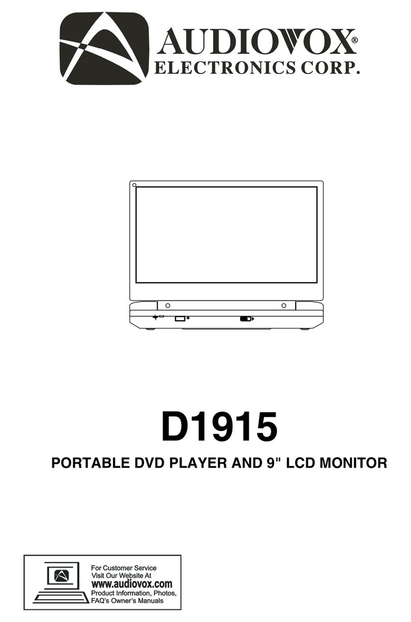 Audiovox D1915 User manual Audiovox D1915 User manual