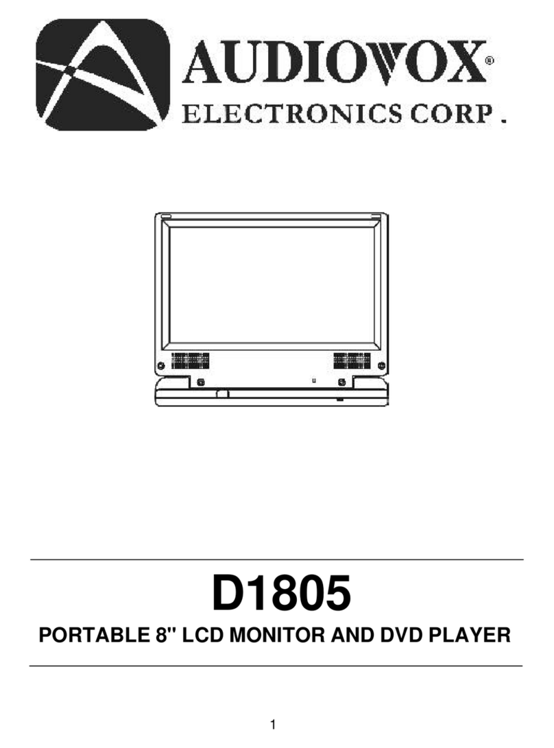 Audiovox D1805 User manual