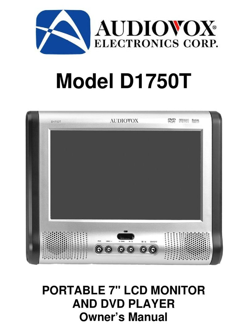 Audiovox D1750T User manual Audiovox D1750T User manual