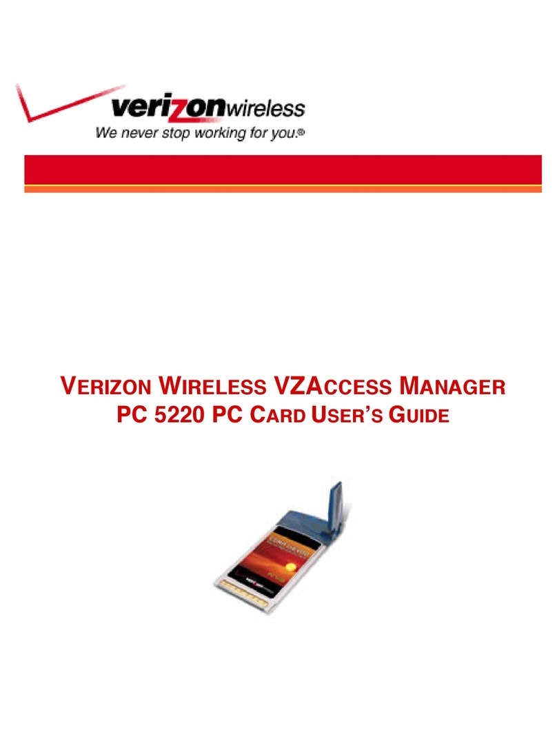 Audiovox Verizon Wireless PC CARD PC 5220 user guide Audiovox Verizon Wireless PC CARD PC 5220 user guide