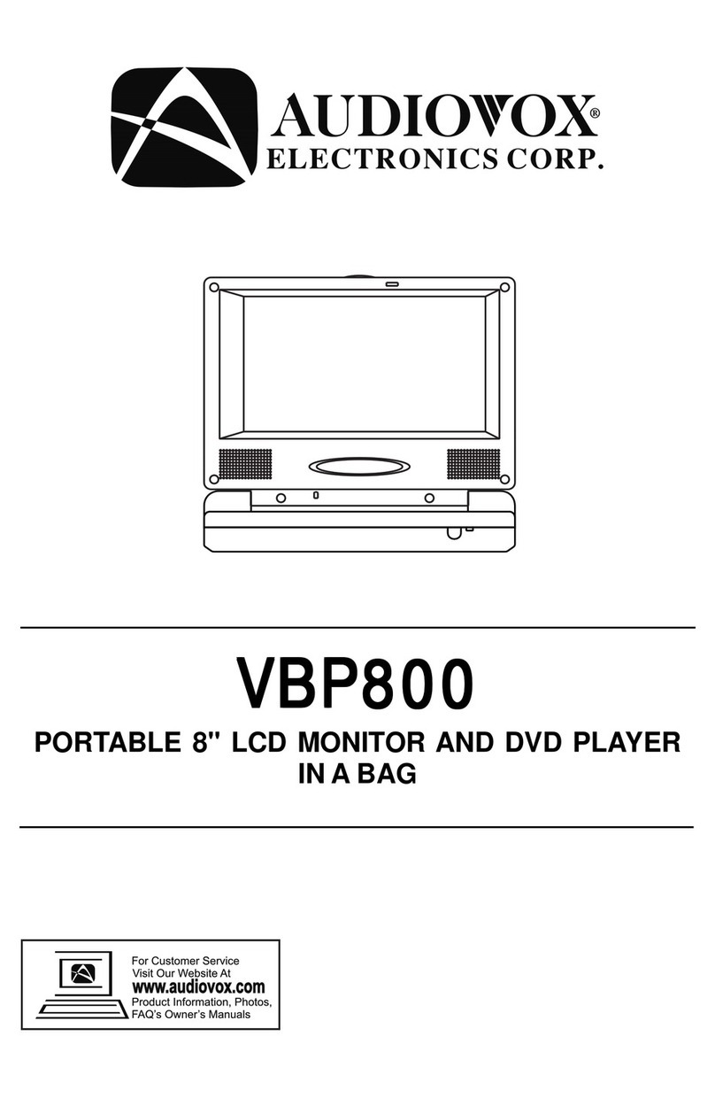 Audiovox VBP800 User manual