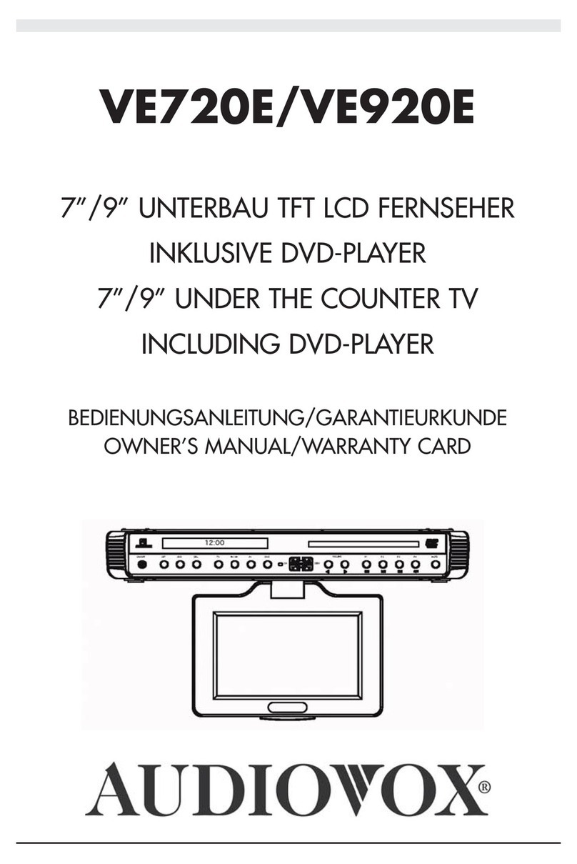 Audiovox VE720E User manual