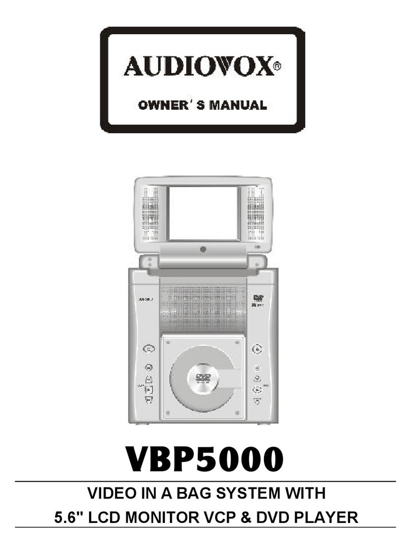 Audiovox VBP5000 User manual Audiovox VBP5000 User manual