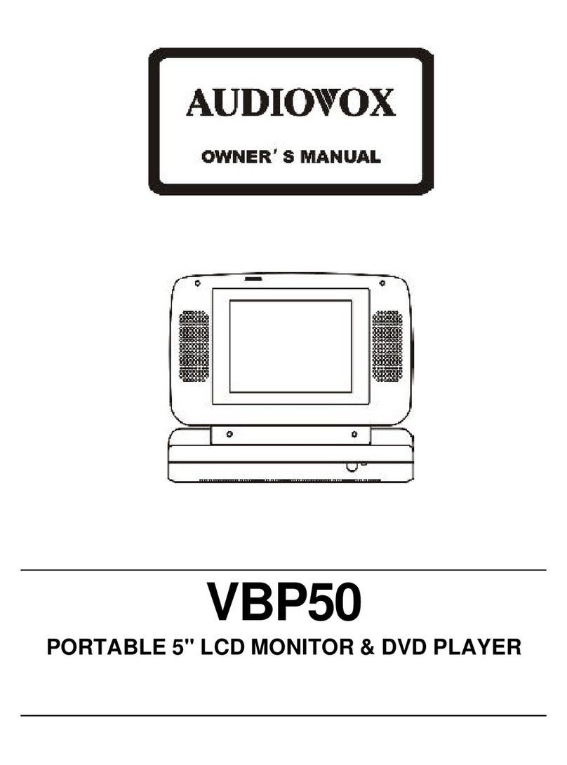 Audiovox VBP50 User manual Audiovox VBP50 User manual