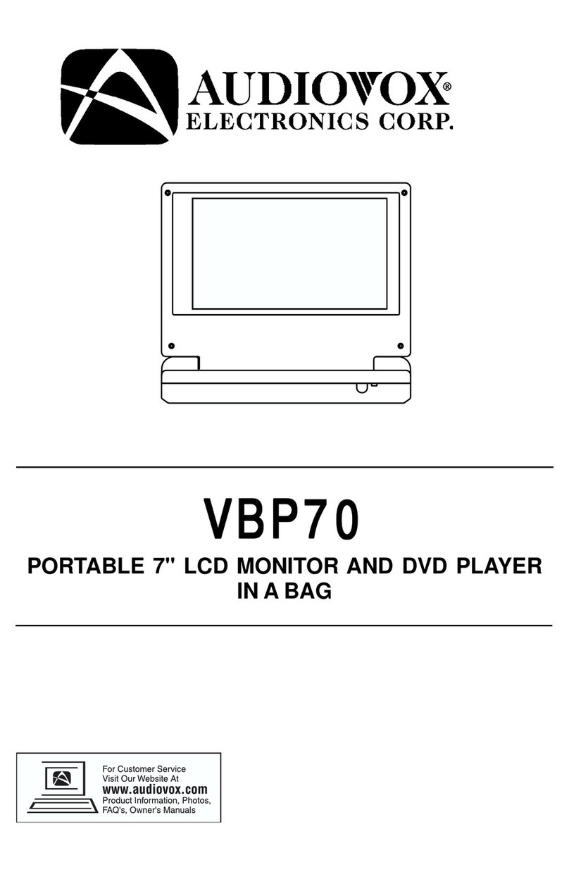 Audiovox VBP70 instruction manual