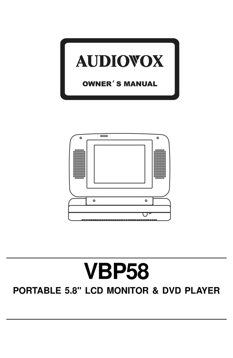 Audiovox VBP58 User manual Audiovox VBP58 User manual