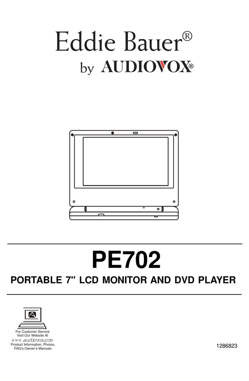 Audiovox Eddie Bauer PE702 User manual Audiovox Eddie Bauer PE702 User manual