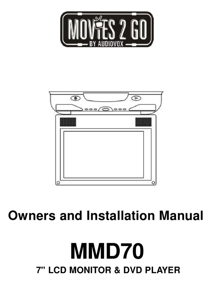 Audiovox MMD 70 Owners & installation manual