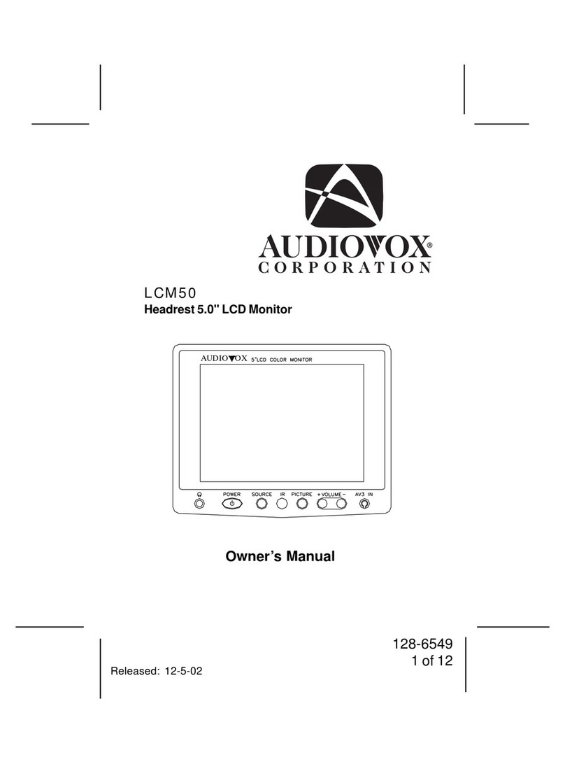 Audiovox LCM50 User manual