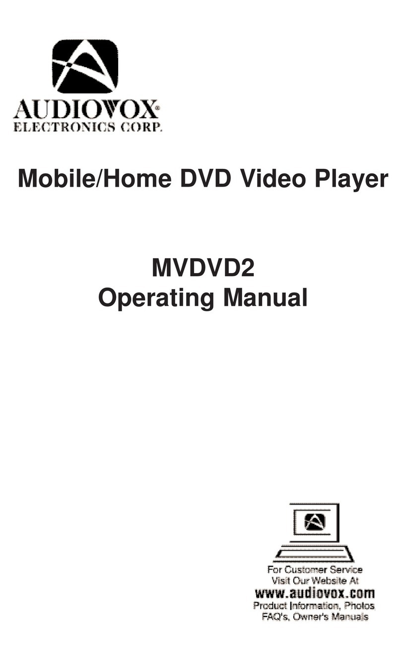 Audiovox MVDVD2 operating manual