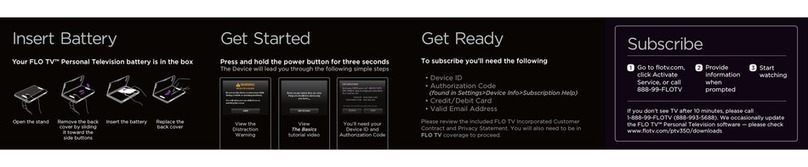 FLO TV FLO TV PTV350 User manual