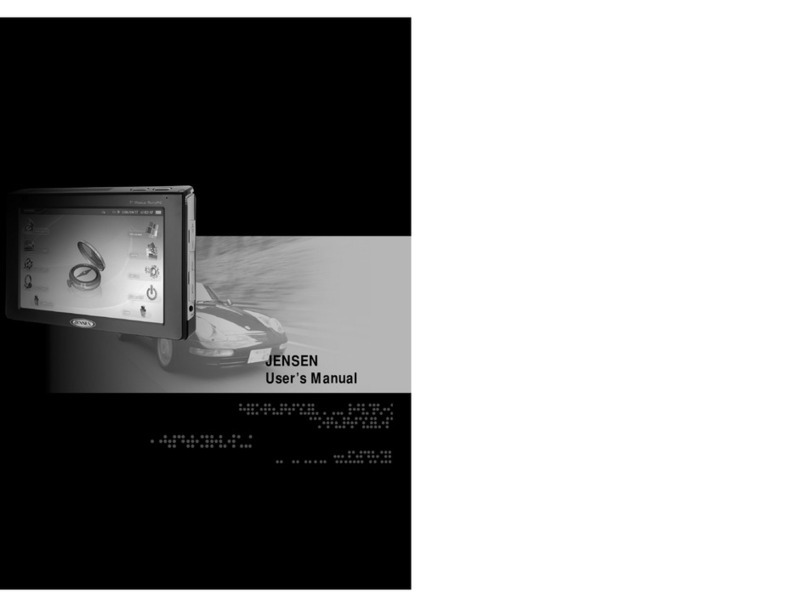 Jensen GPS Navigation user manual