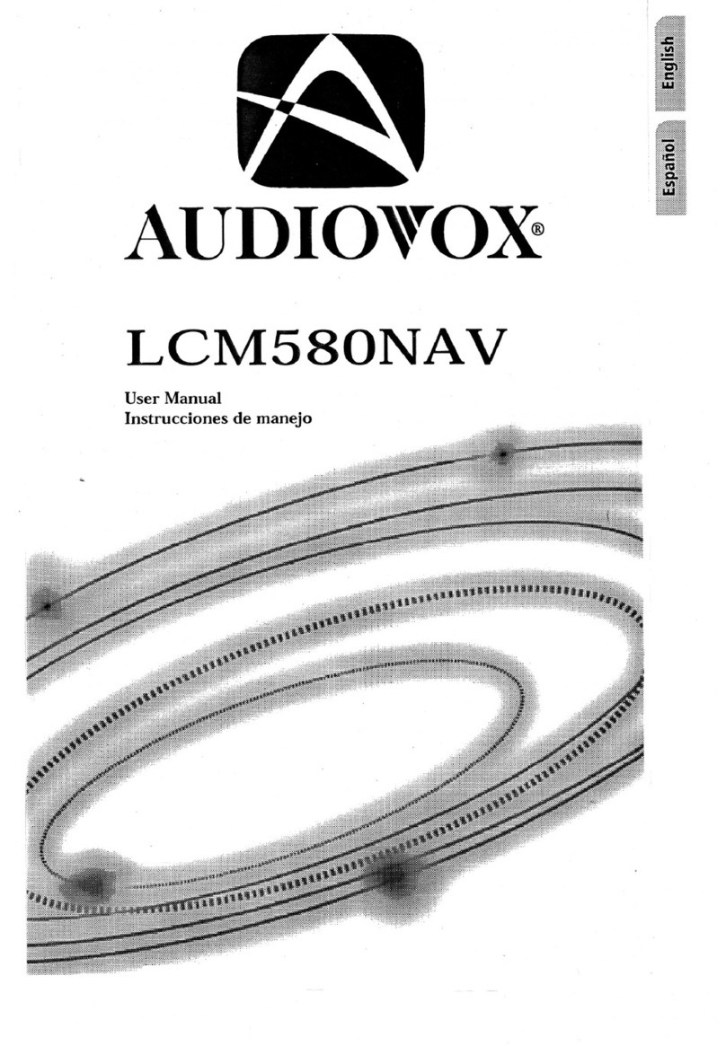 Audiovox LCM580NAV User manual