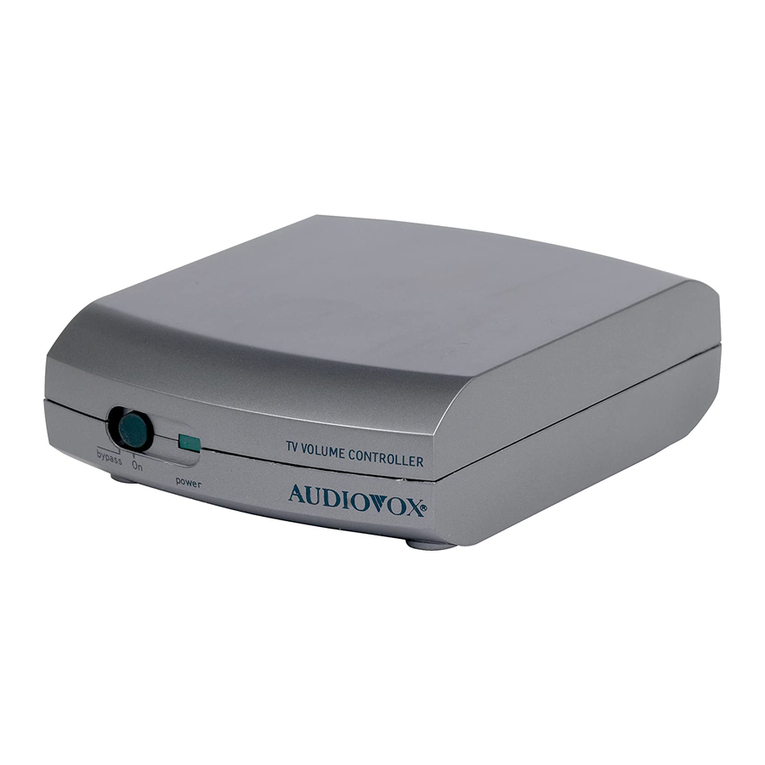 Audiovox VR-1 User manual