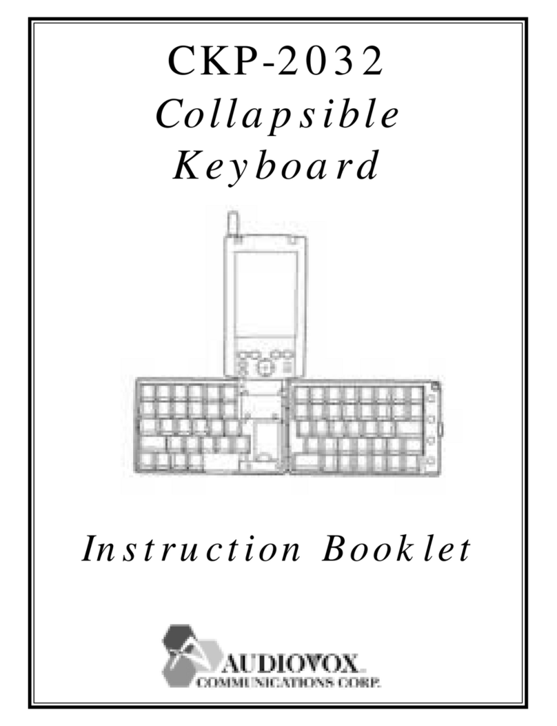 Audiovox CKP-2032 Instruction booklet