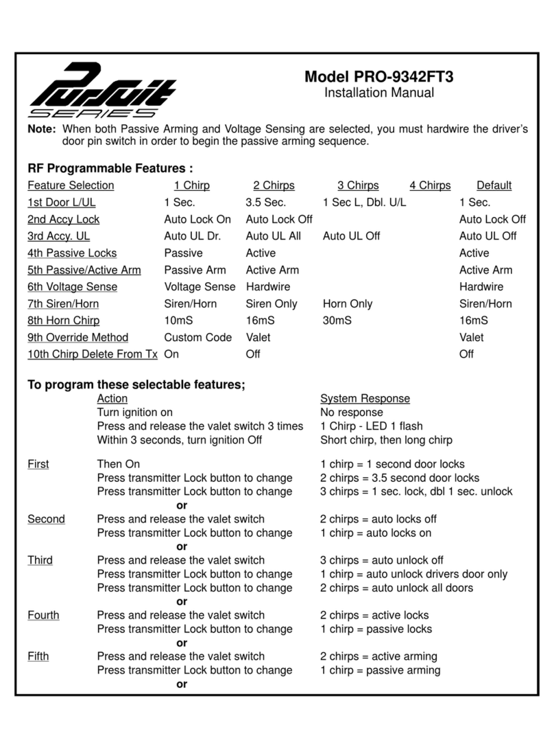 Audiovox PRO-9342FT3 User manual