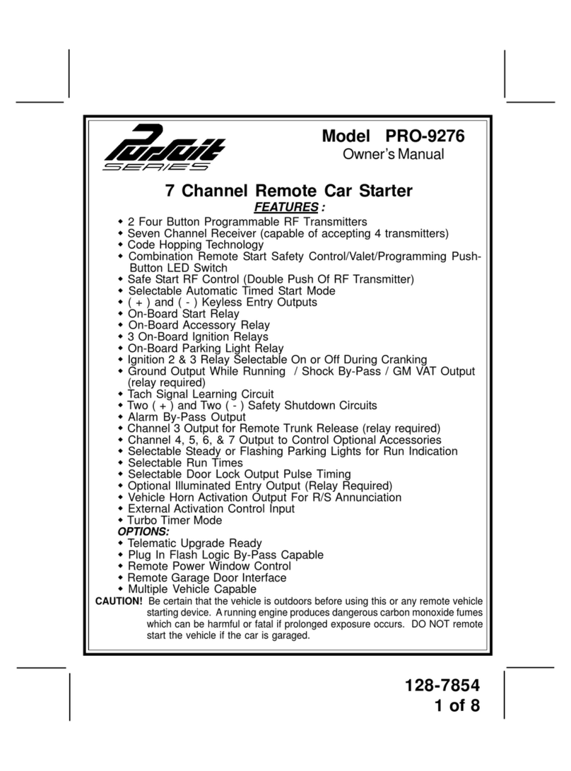 Audiovox Pursuit PRO-9276 owner's manual