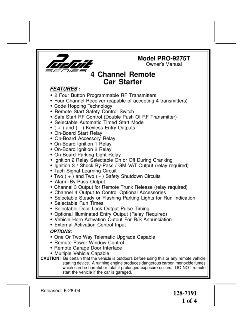 Audiovox Pursuit PRO-9275T owner's manual
