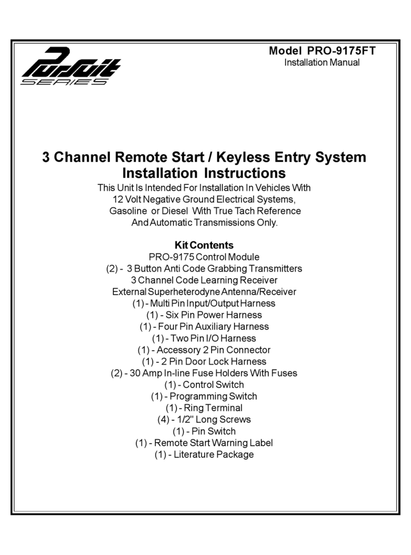 Audiovox Pursuit PRO-9175FT User manual