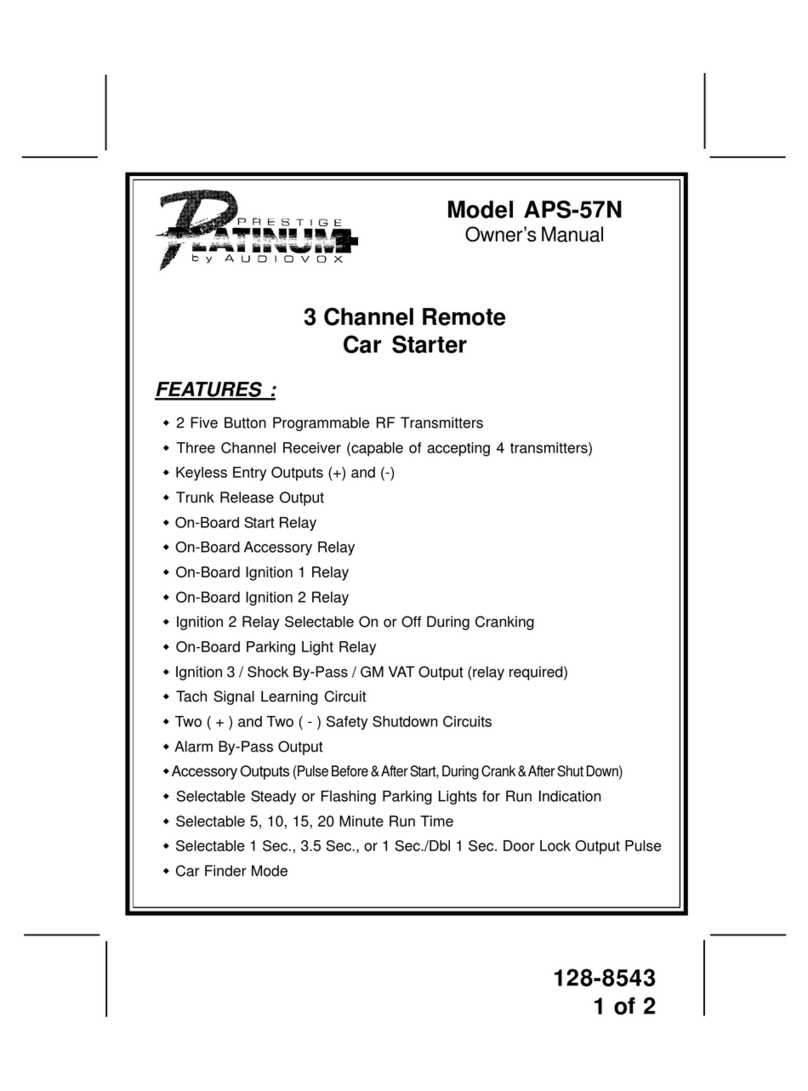 Audiovox Prestige Platinum APS-57N owner's manual